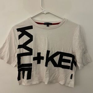 Kendall and Kylie white crop top (size xs)